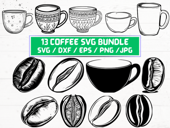 13 Coffee SVG File