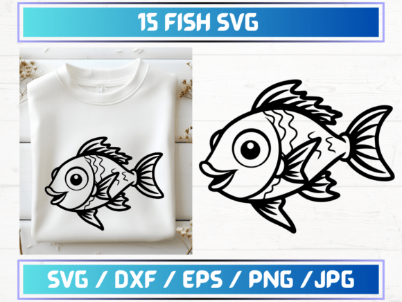 15 Fish SVG Files: A Graphic Template for Modern Web Design