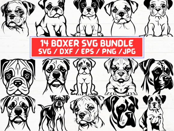 Boxer Design for Embroidery