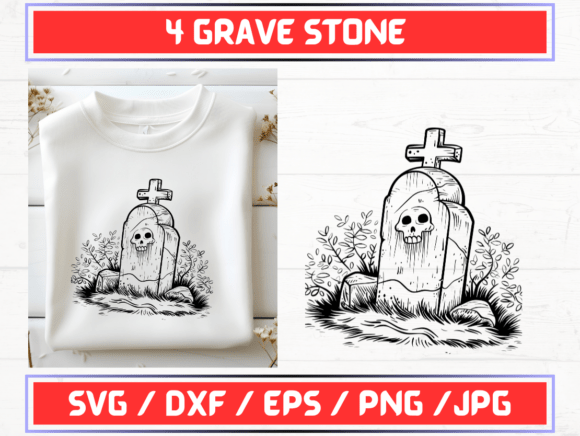Grave Stone SVG: A Graphic Template for Emotional Design