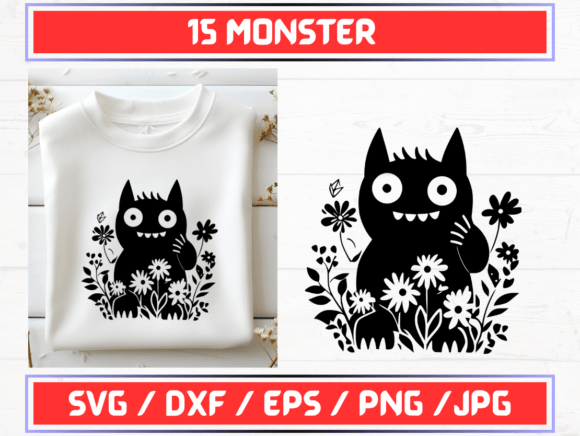 Monster SVG Bundle Graphics for Crafting