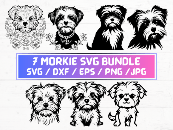 Morkie SVG, DXF, EPS, JPG, PNG: Crafts & Graphics Asset Review