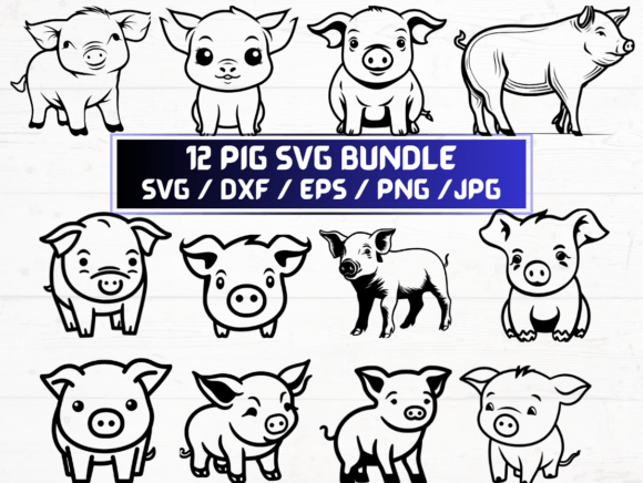 Pig SVG File: Graphics & Crafts Design Asset Review