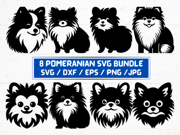 Pomeranian Dog SVG File: Graphics for Crafts & Branding