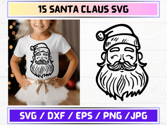 Santa SVG for Graphic Templates
