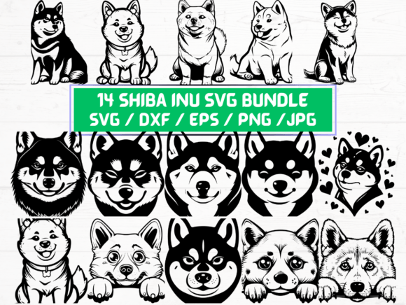 Shiba Inu Dog SVG File: Graphics for Crafts & Creative Brands