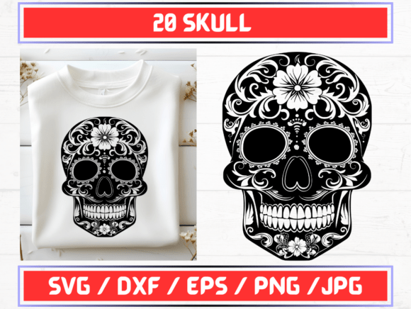 Skull SVG File: A Graphic Template for Bold Visuals