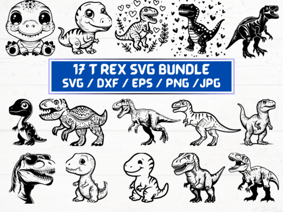 T Rex SVG File: A Graphic Asset for Bold Branding