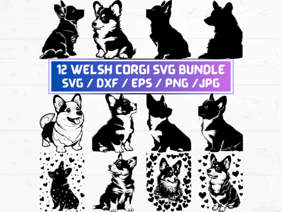 Welsh Corgi Graphics for Crafts