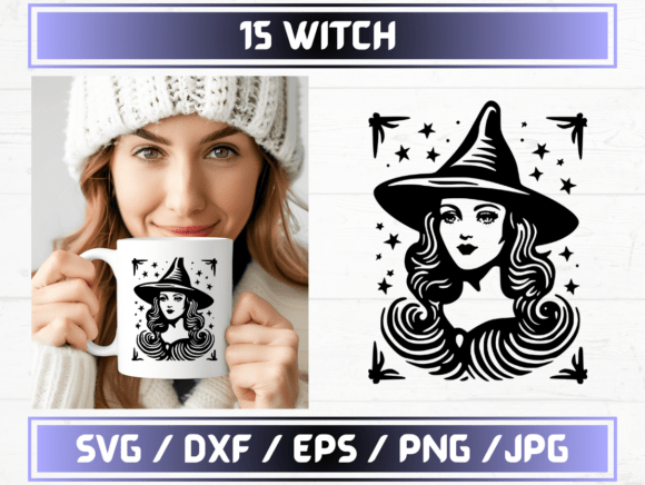 Witch Graphics for Digital Selling