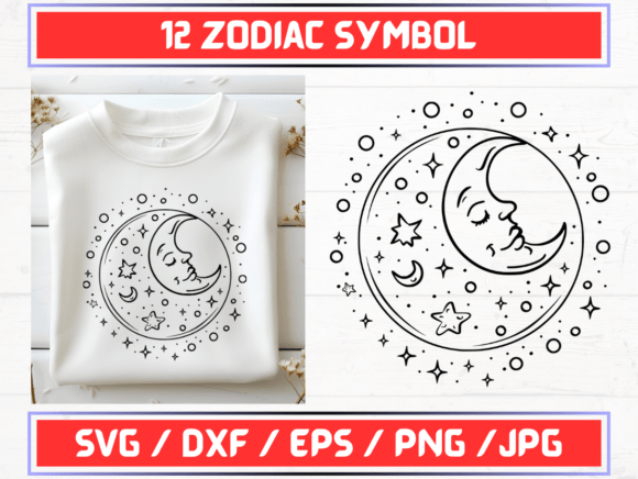 Zodiac Symbol SVG Bundle Graphics for Local Business Branding